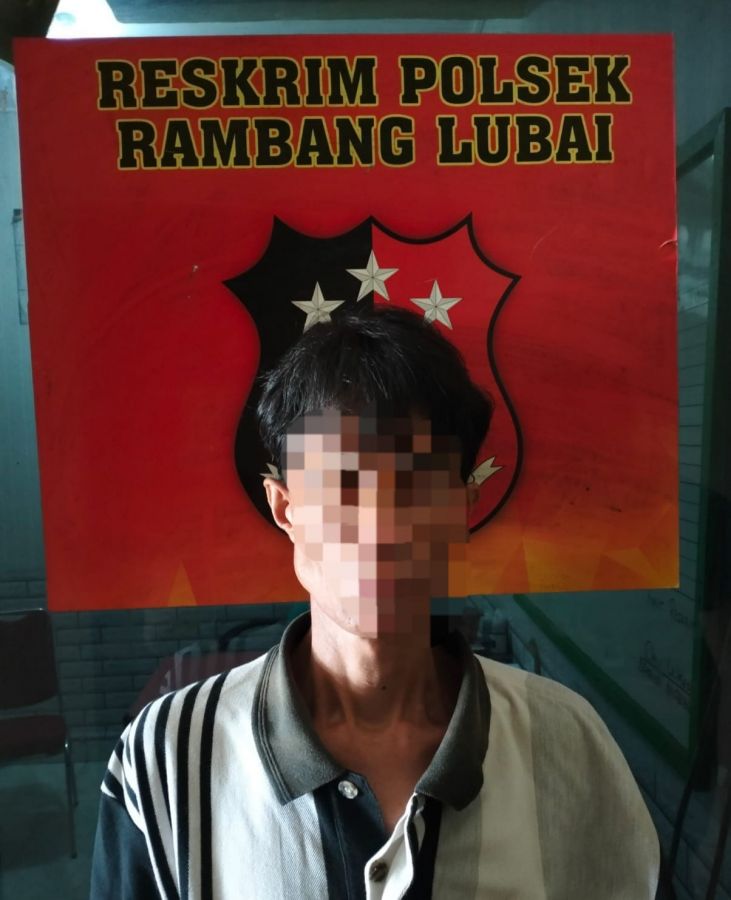 Pelaku Anirat warga Kota Baru Ditangkap Polsek Rambang Lubai  