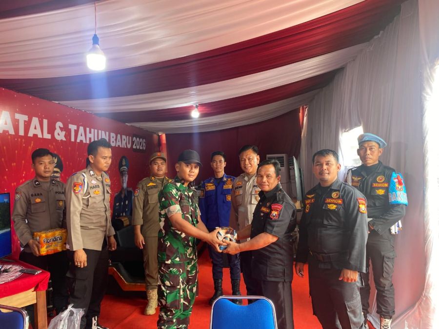 Pembina Senkom Mitra Polri Kabupaten Pali Kunjungi Pos Pelayanan Simpang 5 Pendopo Pali