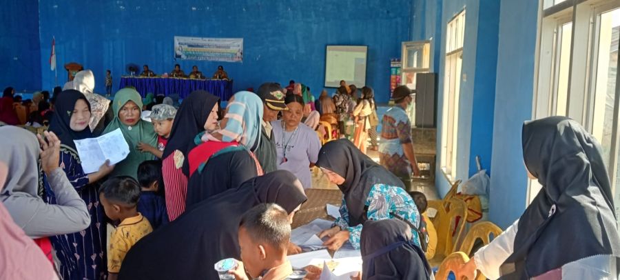 Pemdes Bersama Puskesmas Sumaja Makmur Sukses Gelar Pekan Imunisasi Nasional (PIN) Polio