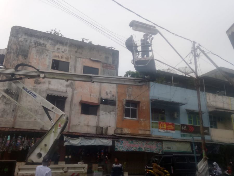 Perawatan dan Perbaikan Penerangan Lampu Jalan Kota Muara Enim