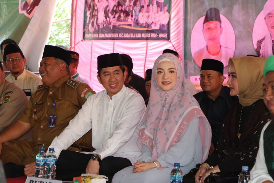 Peringati Hari Lahir NU di Lubai Ulu, Plt. Bupati Resmikan Ponpes Fathul Ulum
