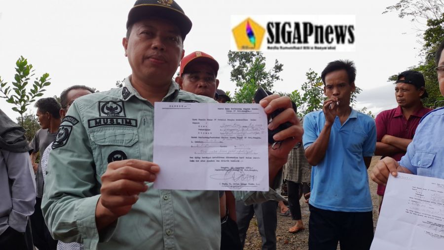 Ini Pernyataan Kades Aur Duri Terhadap Jalan yang di Portal: Dilarang Melintasi dengan Tonase Lebih
