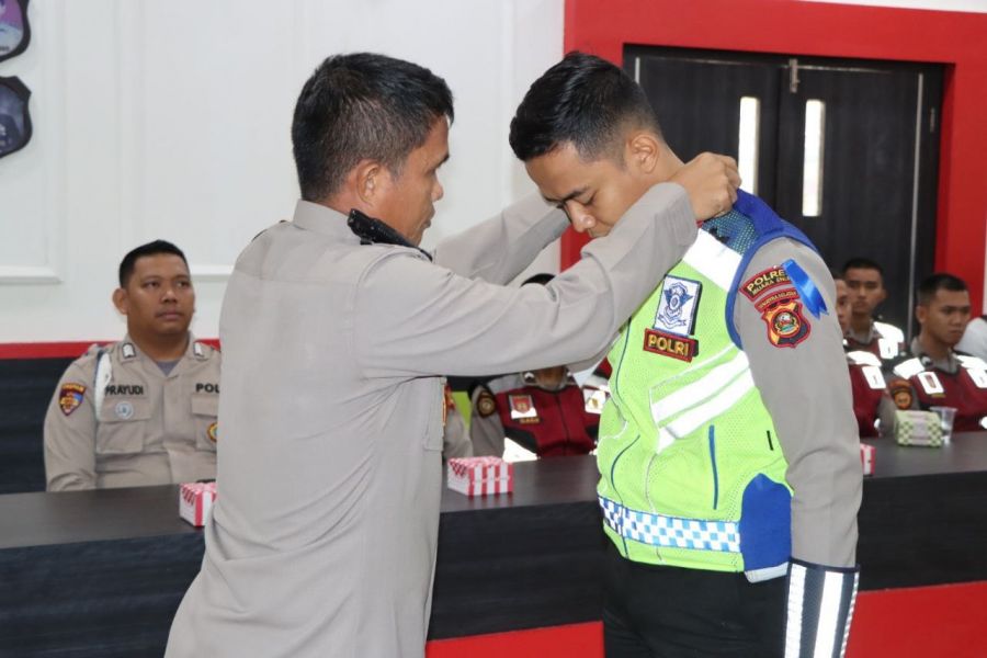Persiapan Ops Keselamatan Musi 2023, Polres Muara Enim Gelar Latihan Pra Ops Keselamatan