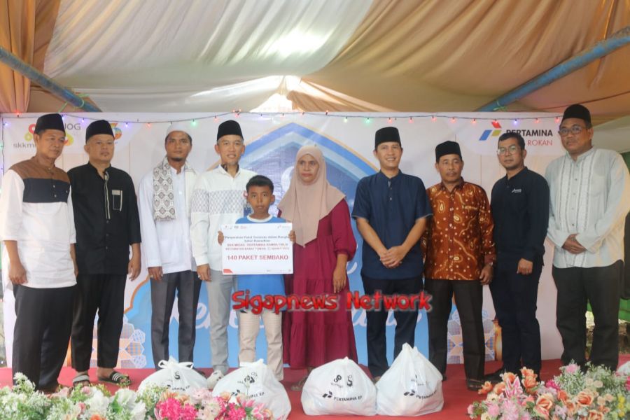 Pertamina EP Ramba Salurkan Ratusan Paket Sembako dalam Rangkaian Safari Ramadhan 1445 H