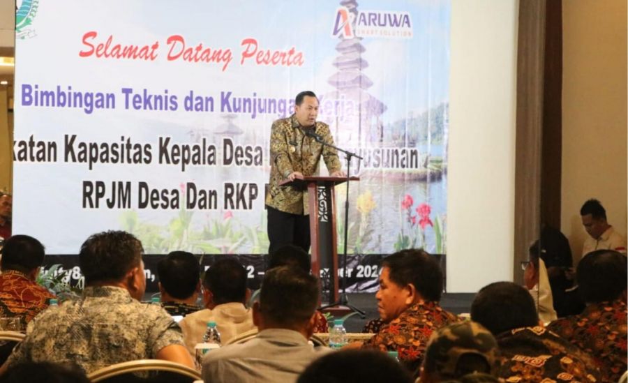 PJ Bupati Buka Bimtek di Pulau Dewata Bersama Kades Sekabupaten Muara Enim