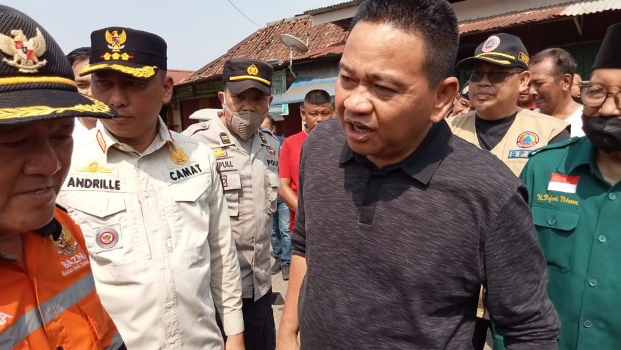 Plh. Bupati Muara Enim Tinjau Kebakaran di Pasar Tanjung Enim
