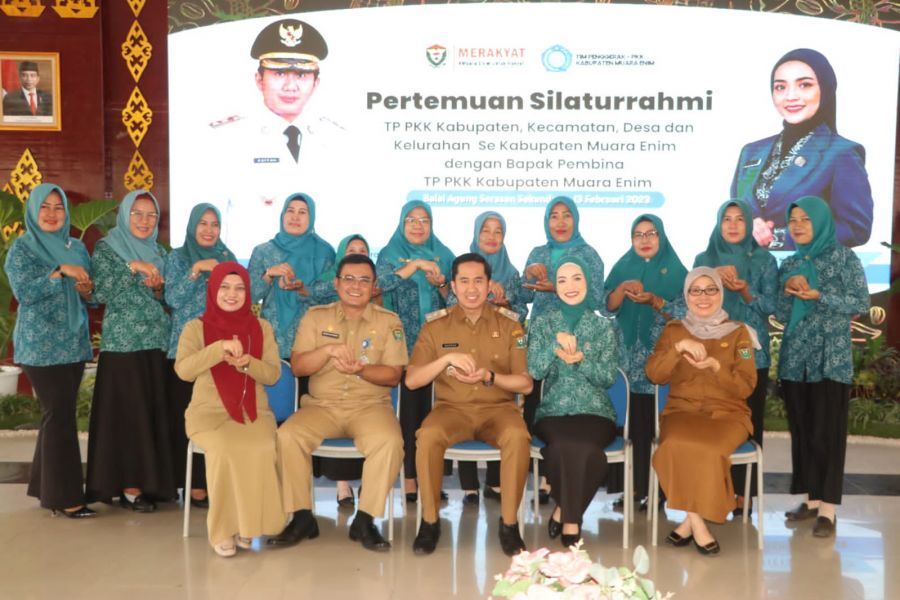 Plt Bupati Bersama TP PKK Jalin Silaturahmi dengan  kader PKK se-Kabupaten Muara Enim