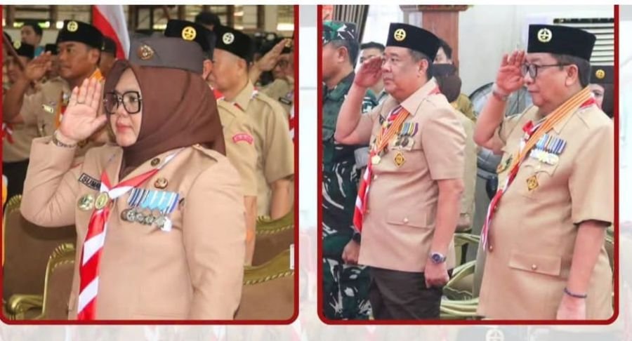 Plt. Bupati Sumarni Dorong Pramuka Muara Enim Mandiri Pangan, Usai Terima Lencana Pancawarsa IV