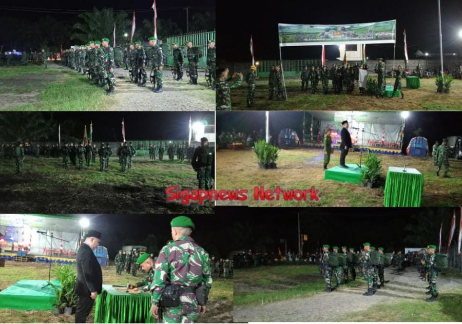 PLT Camat Gunung Megang Pimpin Upacara Serah Terima Ton Beranting Hari Juang Infanteri