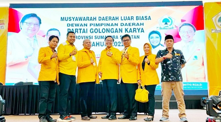 H Dehennie Zainal Ucapkan Selamat Terpilih nya Bobby Jadi Ketua DPD Golkar Sumsel