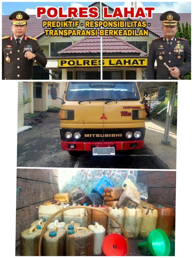 Polres Lahat Amankan Pelaku Penimbunan Solar, Ini Modus Operandinya
