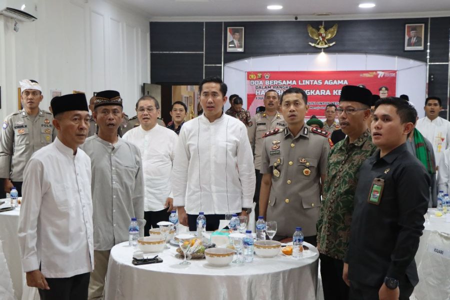 Polres Muara Enim Gelar Doa Bersama Lintas Agama Dalam Rangka Hari Bhayangkara Ke-77 Tahun 2023