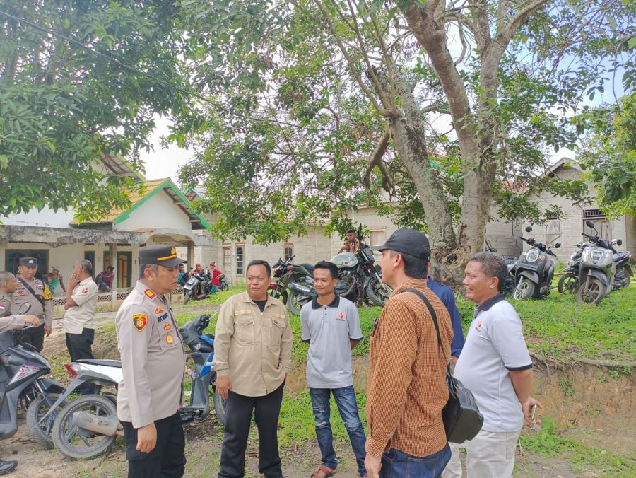 Polres Muara Enim Laksanakan Pengamanan Kampanye Pemilu 2024 di Gelumbang