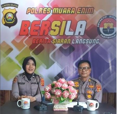 Polres Muara Enim Sosialisasikan Penerimaan Anggota Polri Tahun 2023 Lewat Talkshow “BERSILA”