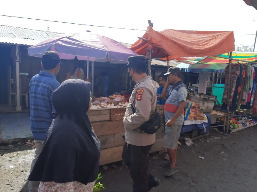 Polsek Gelumbang Memonitoring Harga Sembako Jelang Hari Natal dan Tahun Baru
