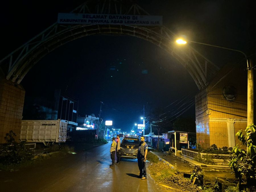 Polsek Gunung Megang Perketat Patroli Malam, Jalur Simpang Belimbing Dipastikan Aman