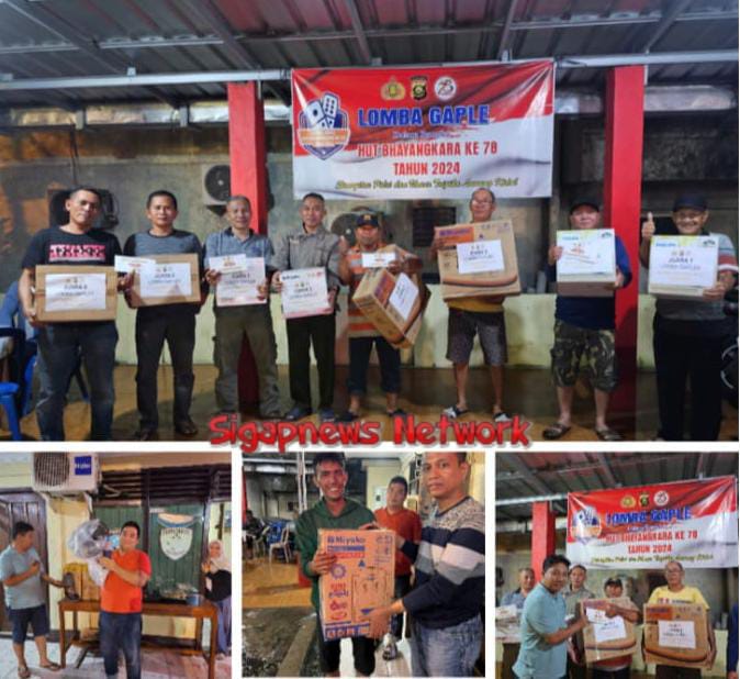 Polsek Lawang Kidul Gelar Lomba Gaple Dalam Rangka Memeriahkan HUT Bhayangkara Ke - 78