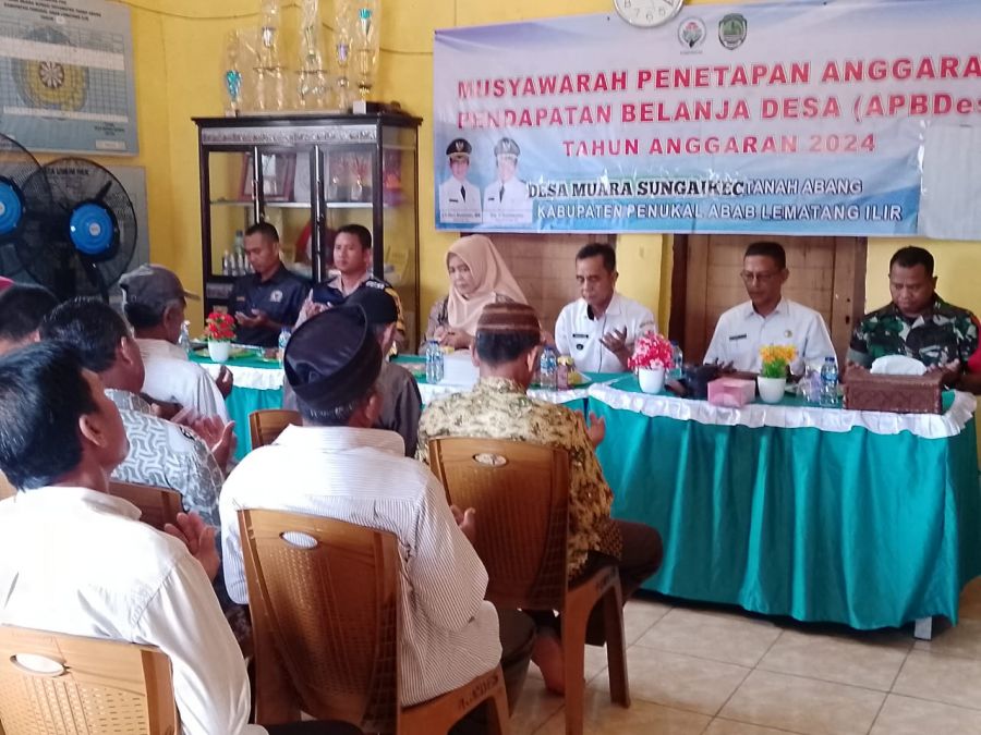 Polsek Tanah Abang Hadiri Kegiatan Musyawarah Penetapan APBDes Muara Sungai