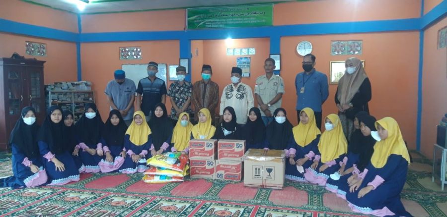 PT. Medco E&P Lematang Bersama PWI Muara Enim, Beri Sembako ke Panti Asuhan Daruss