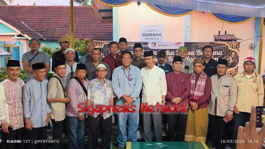 PT. Pamapersada Nusantara Gelar Bukber Anak Panti Asuhan Assa'adah dan Wartawan Kab. Muara Enim
