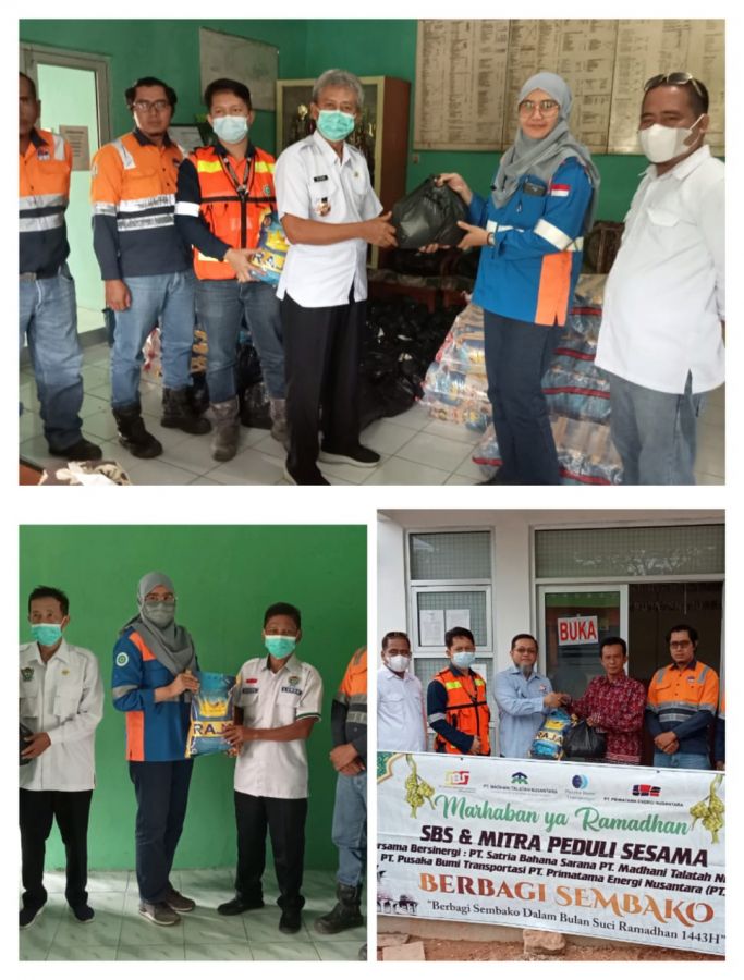 Kolaborasi Bersama Mitra, PT SBS Berikan Sembako Pada Warga