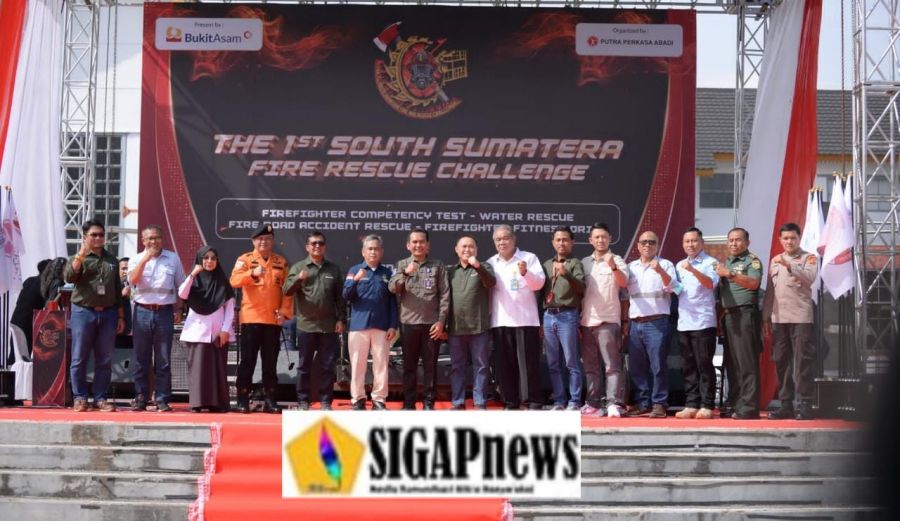 PTBA Gelar The 1st South Sumatera Fire and Rescue Challenge