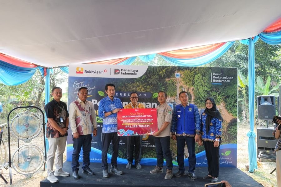 PTBA hadirkan Akses Air Bersih Energy Surya bagi Talang Jawa Sidomulyo
