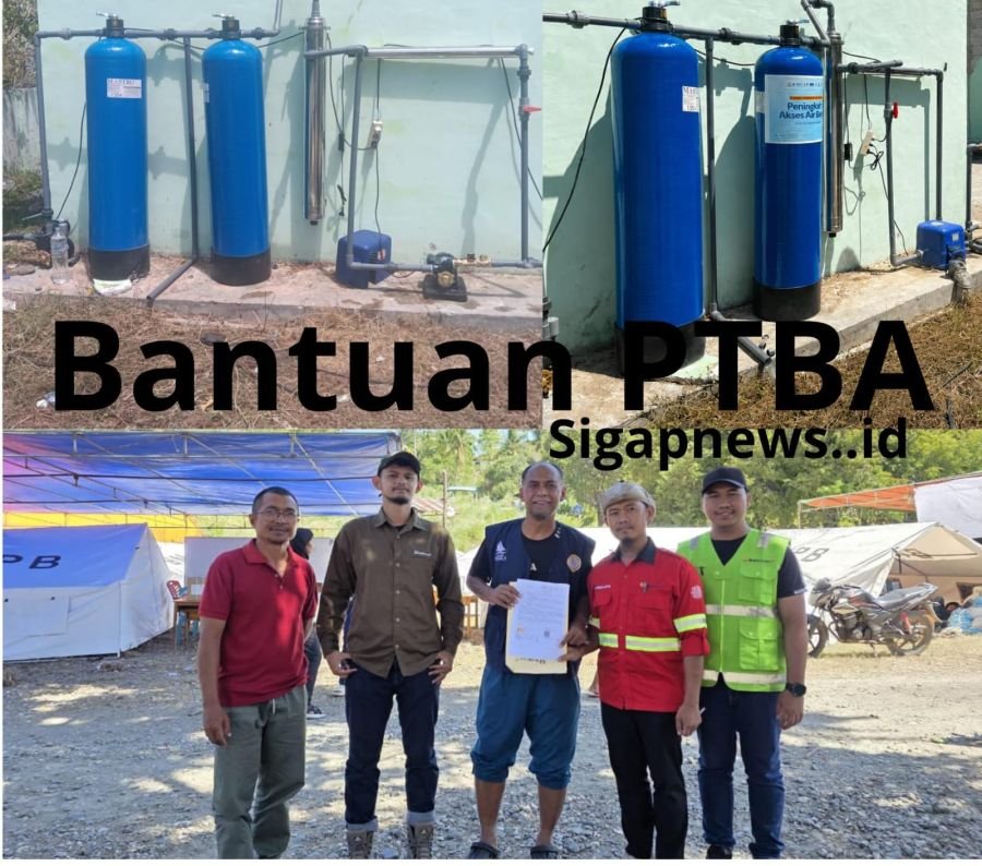 PTBA Salurkan Bantuan Instalasi Air Bersih Siap Minum untuk Korban Bencana di Manggarai Timur, NTT