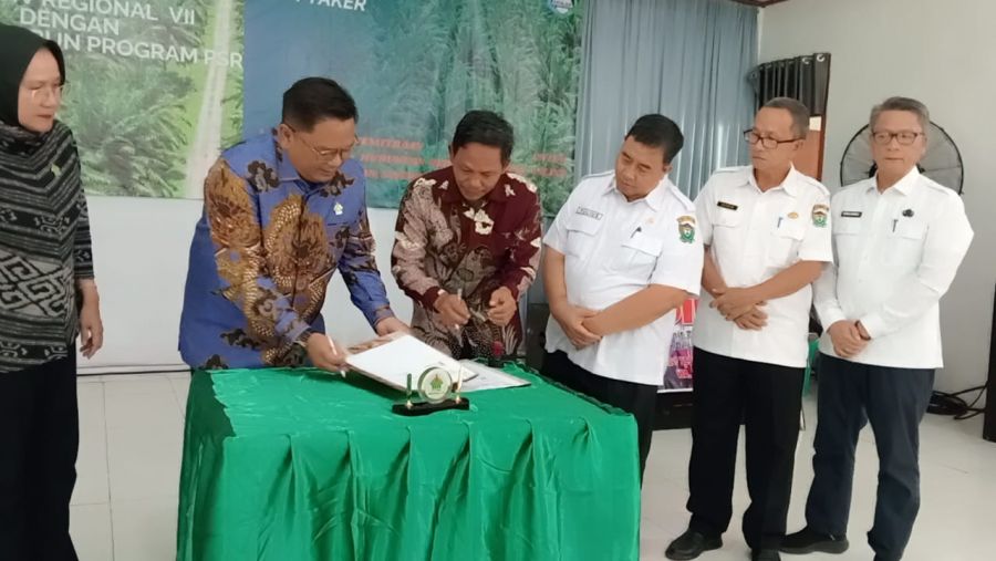 PTPN IV Reg VII Suli Gelar Penandatanganan Offtaker Dengan Mitra Pekebun Program PSR