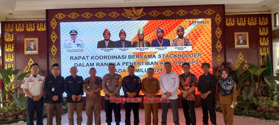 Rakor Bersama Stackeholder Dalam Rangka Penertiban Alat Peraga Kampanye APK & APS pada Pemilu 2024