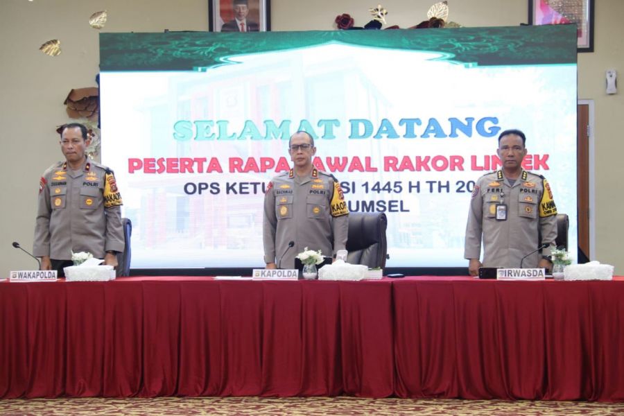 Rakor Linsek Ops Ketupat Musi 2024, Kapolda Sumsel: Antisipasi Perlintasan KA Titik Utama Kemacetan