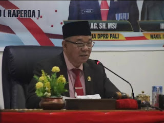 Rapat Paripurna Ke-1, DPRD PALI Terima Draf Raperda APBD Tahun 2024 Dari Pemda