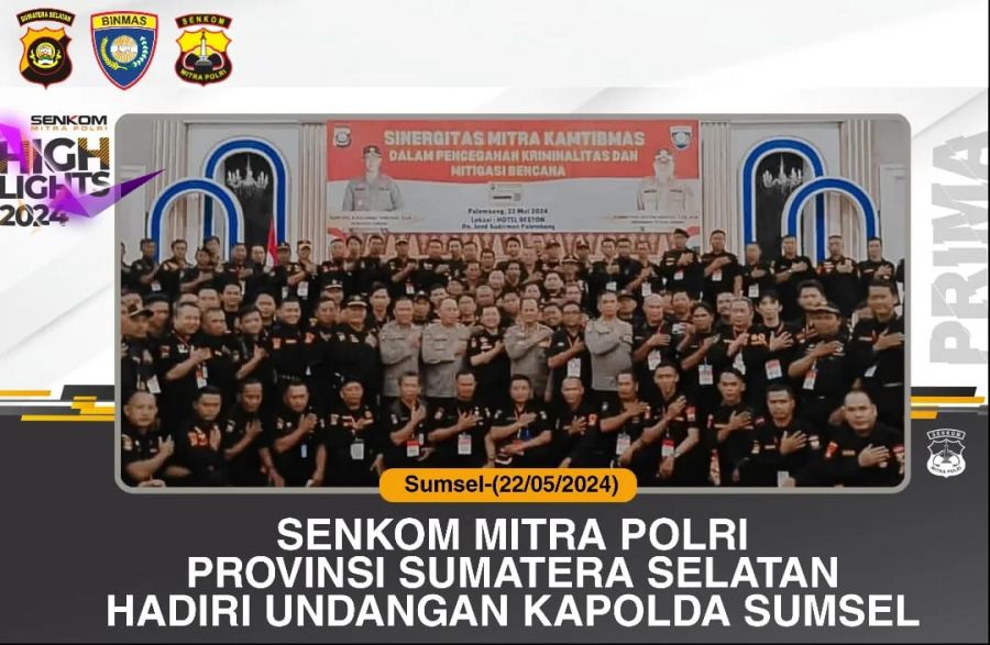 Ratusan Anggota Senkom Mitra Polri Hadiri Undangan Polda Sumatera Selatan