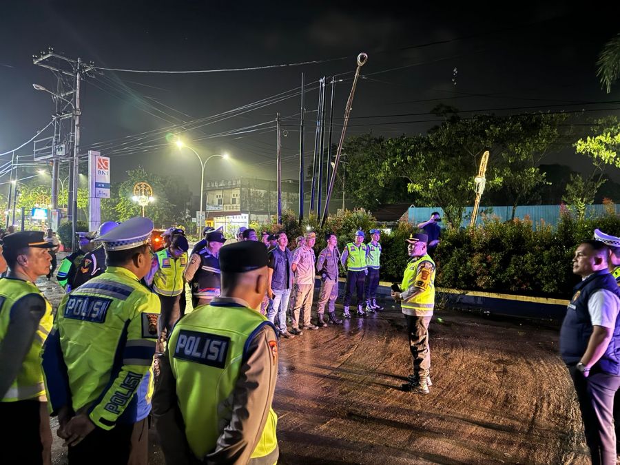 Razia Gabungan dan Patroli Skala Besar Polres Muara Enim Jelang Ramadhan