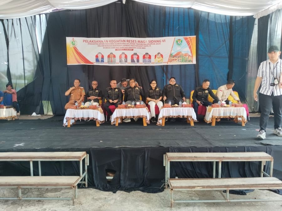 Reses DPRD Provinsi Sumsel, Sidang Ke VI, Sukses digelar di Desa Ujan Mas