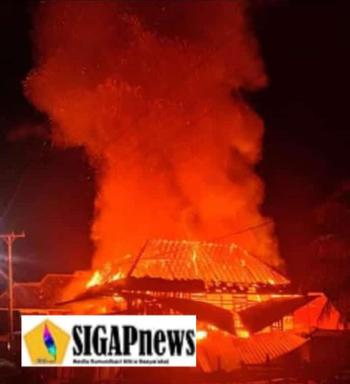 Rumah Warga Desa Pelempang Habis Hangus Terbakar