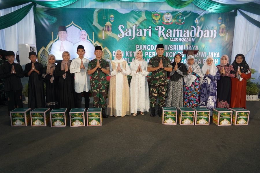 Safari Ramadhan, Pangdam II/Swj Buka Puasa dan Tarawih di Korem 042/Gapu Prov Jambi