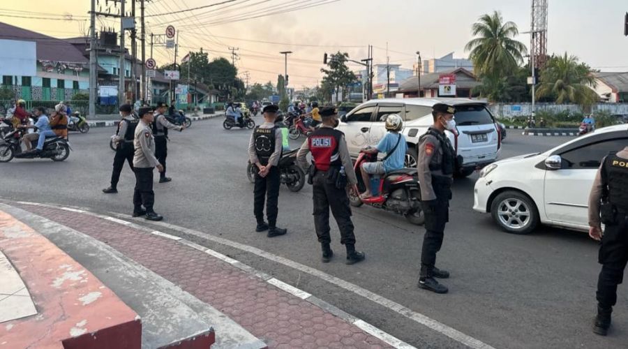Sat Samapta Polres Muara Enim Jaga HARKAMTIBMAS