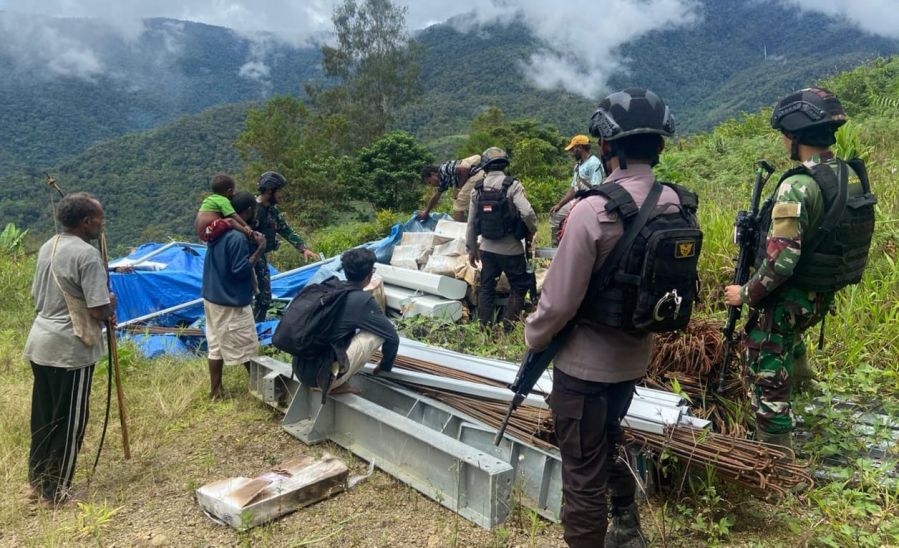 Satgas Yonif 143/Twej Siap Sukseskan Program Pemerintah di Pegunungan Bintang