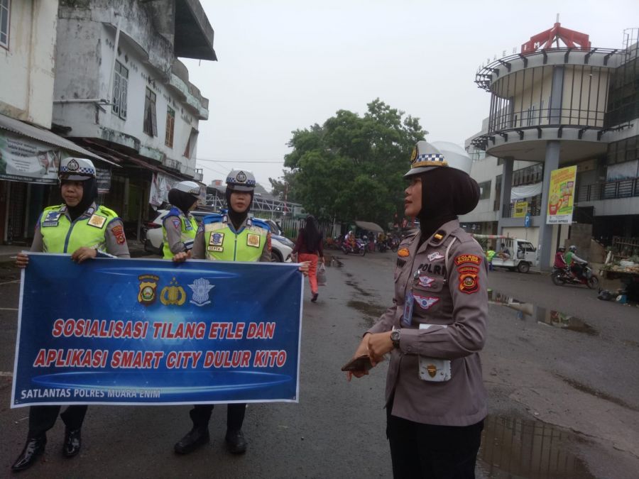 Satlantas Polres Muara Enim Sosialisasikan,  