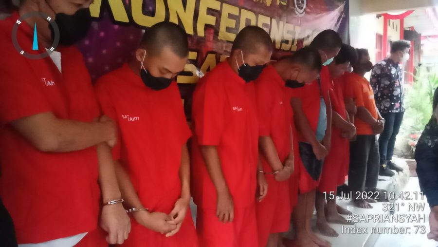 Satreskrim Polres Muara Enim, Berhasil Amankan 9 Tersangka Dengan Curat Dan KDRT