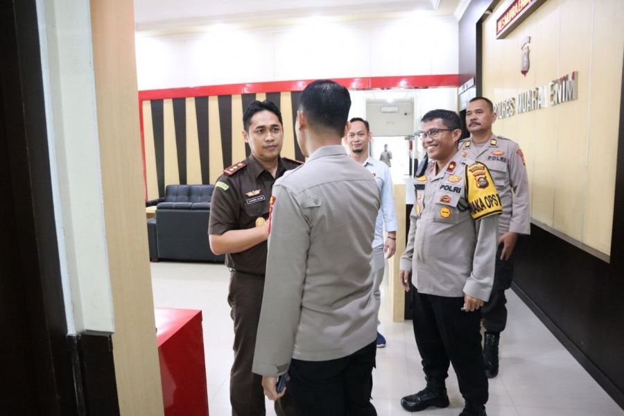Sebagai Penegak Hukum, Polres dengan Kejari Muara Enim Tingkatkan Sinergi Dalam Melaksanakan Tugas