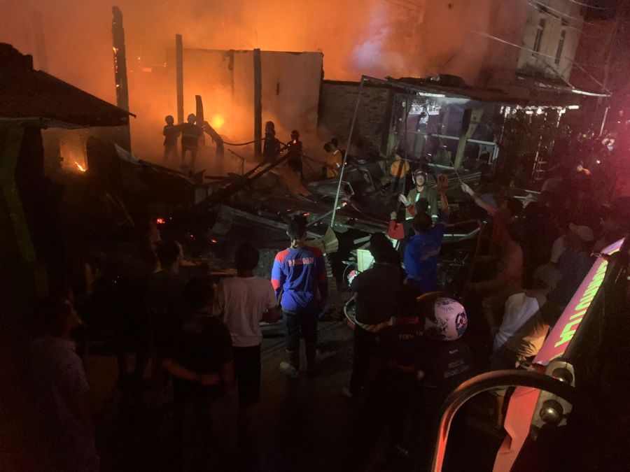 Sebanyak 3 Rumah di Tungkal Muara Enim Hangus Terbakar