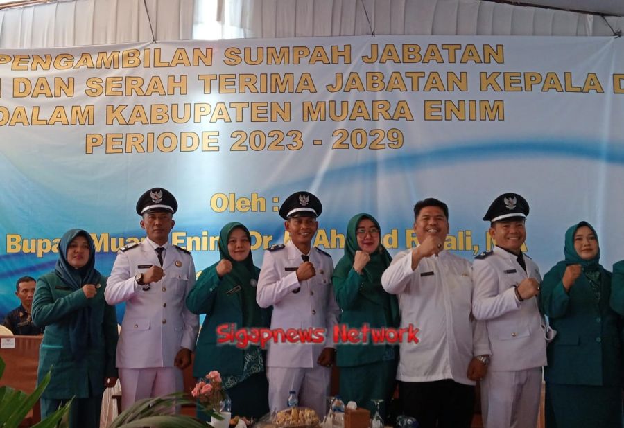Selamat Kepada 3 Kades di Kecamatan Gunung Megang Dilantik & diambil Sumpah Jabatan Priode 2023-2029