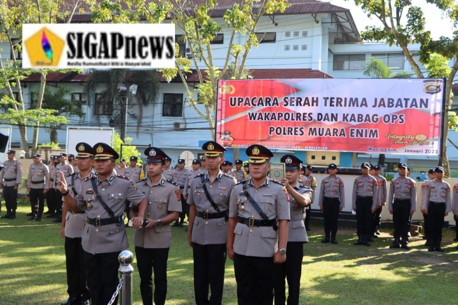 Serah Terima Jabatan (Sertijab) Wakapolres dan Kabag Ops Polres Muara Enim
