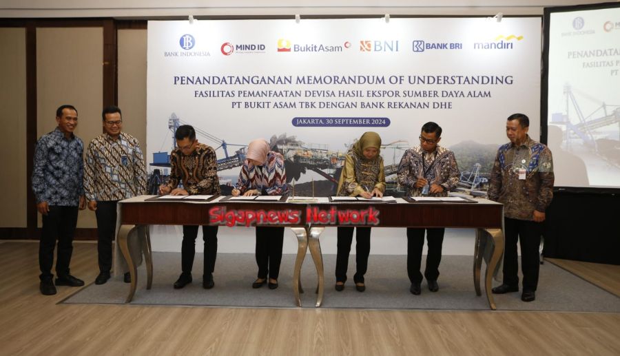 Sinergi Bukit Asam (PTBA) dan 3 Bank Himbara untuk Fasilitas Pemanfaatan DHE SDA