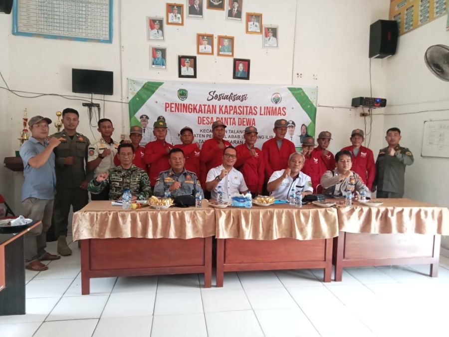 Sosialisasi Peningkatan Kapasitas Linmas Desa Panta Dewa Pali