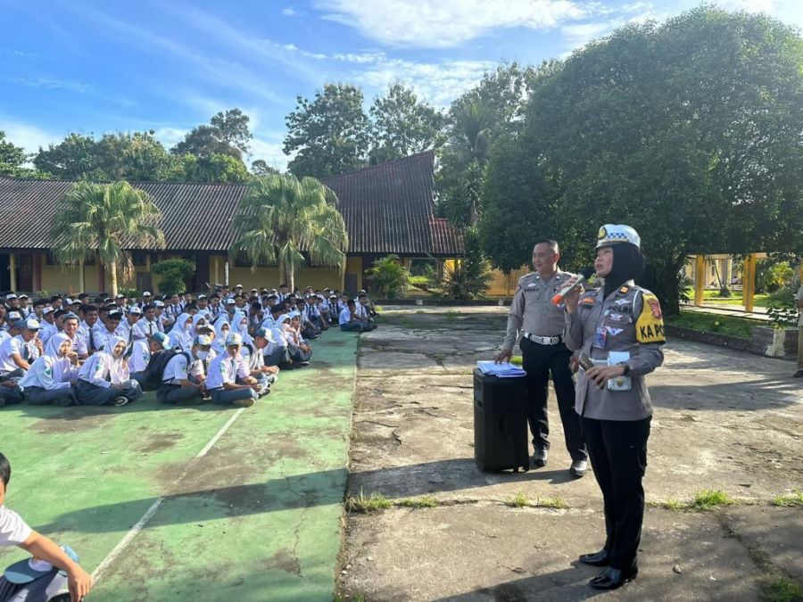 Sosialisasi Safety Riding Ops Keselamatan Ke Siswa-i Pelajar SMKN Muara Enim