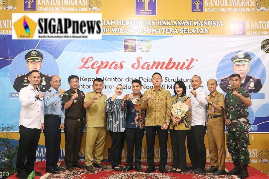 Staf Ahli Bidang Pemhumpol Hadiri Pisah Sambut Kakan Imigrasi Kelas II Non-TPI Muara Enim