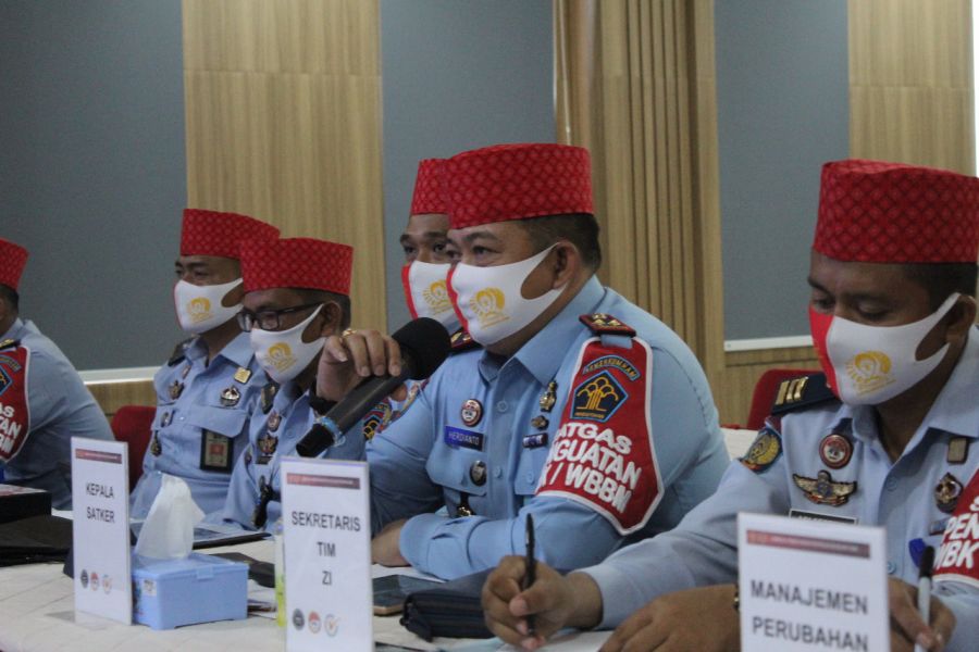 Sukses Lalui Desk Evaluasi Pembangunan ZI, Lapas Muara Enim Optimis Raih WBBM